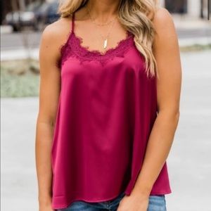 Precious to my heart lace tank top